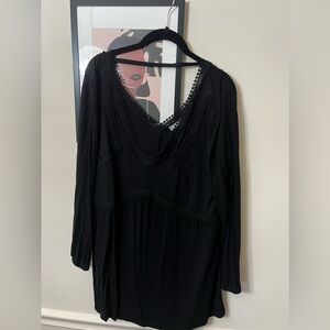 NWT- Daniel Rainn Black Blouse 1X